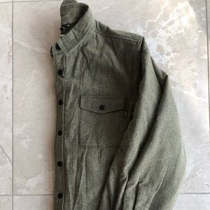 Men’s Thick Green Button Down